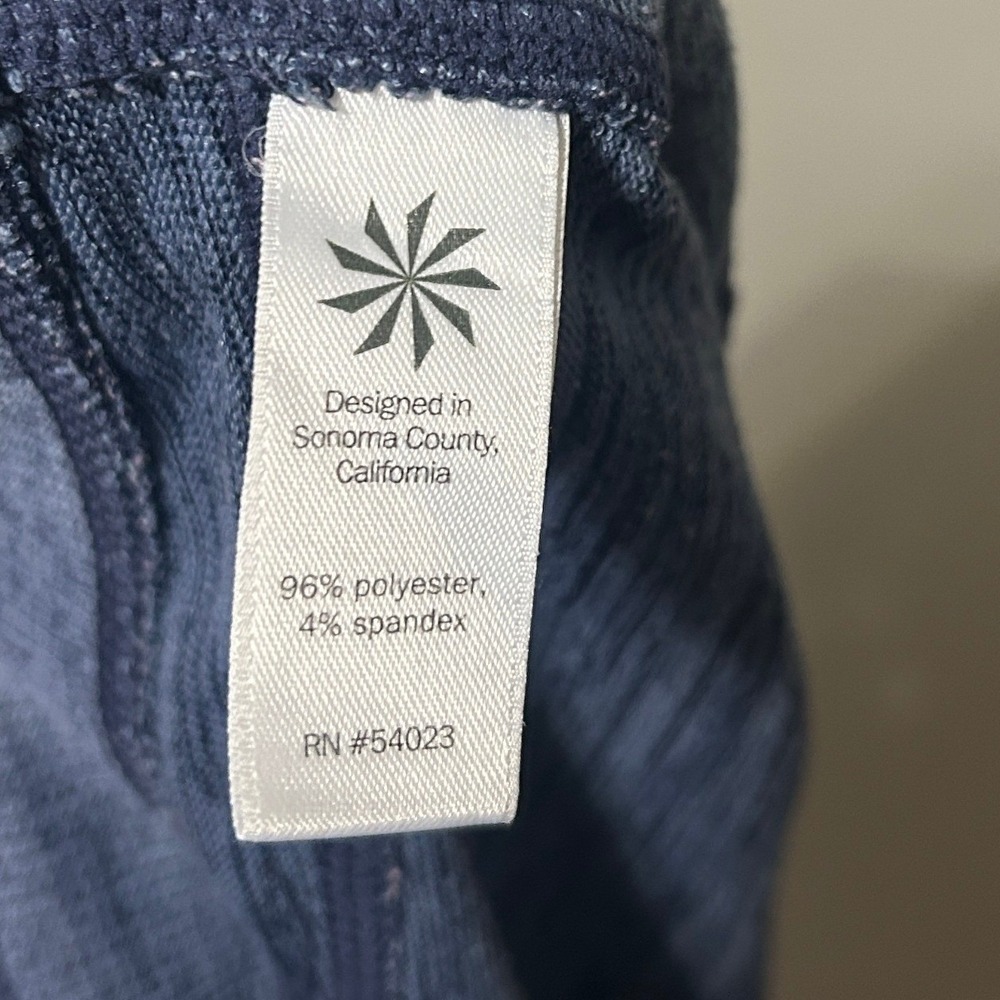 Athleta Shorts Women S Blue Space Dye Athletic Athleisure Drawstring Pockets - Picture 5 of 9